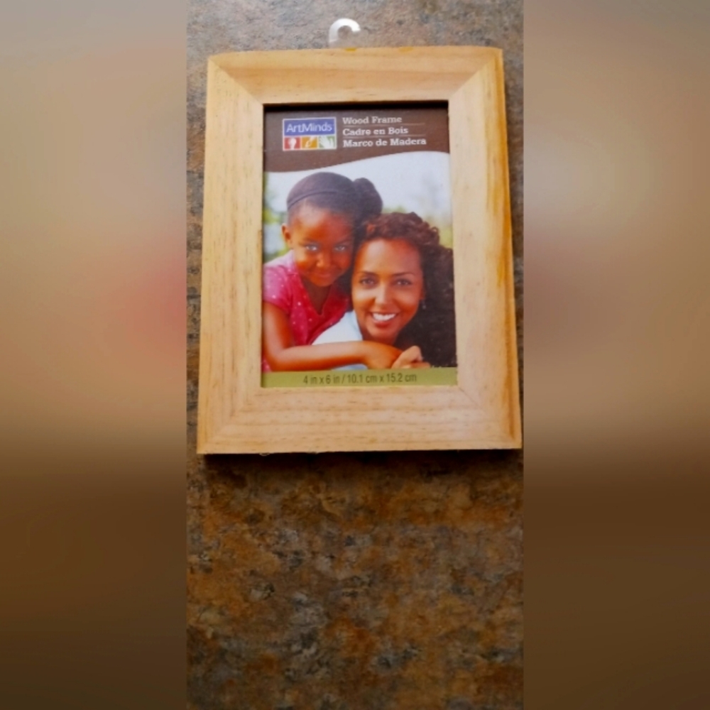 Natural Wood Photo Frame - Light Brown 4×6